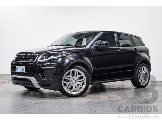 02/2018 Range Rover Evoque Td4 (110kW) SE DYNAMIC (AWD) LV MY18 5D Wagon Santorini Black Turbo Diesel 2.0L