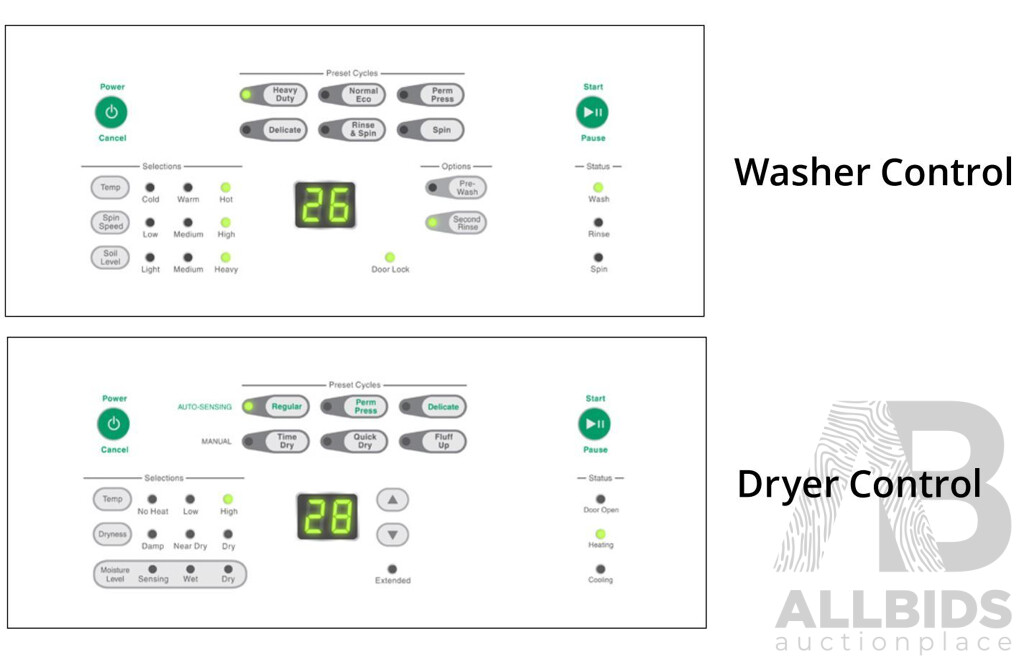Speed Queen 10kg/9kg Commercial Stacked Washer Dryer Touch LTEE5A - ORP $8,795