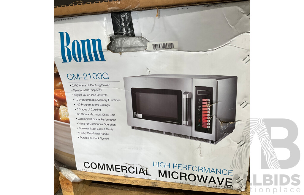 Bonn CM2100G Commercial Microwave Oven - ORP $2,895 - Brand New
