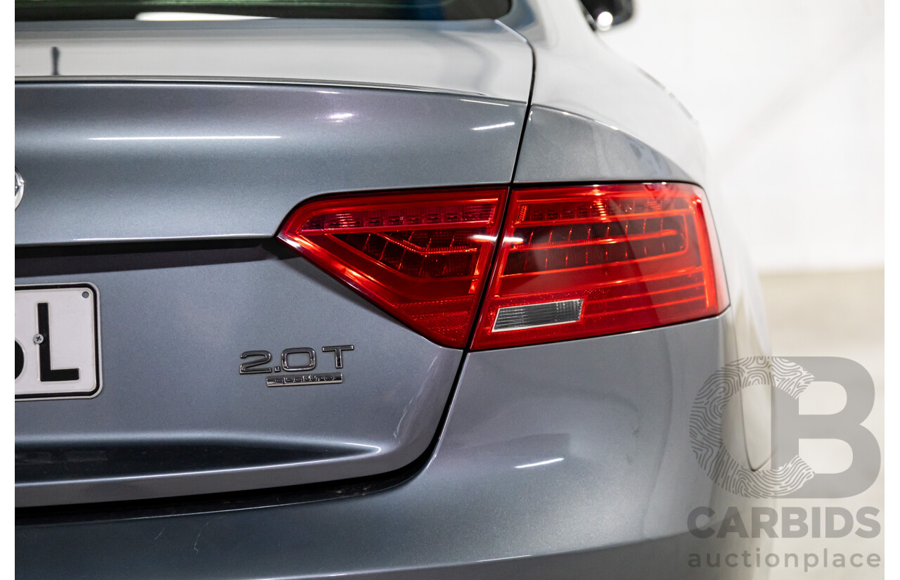 3/2014 Audi A5 2.0 TFSI Quattro S-Line 8T MY14 2d Coupe Monsoon Grey Metallic Turbo 2.0L