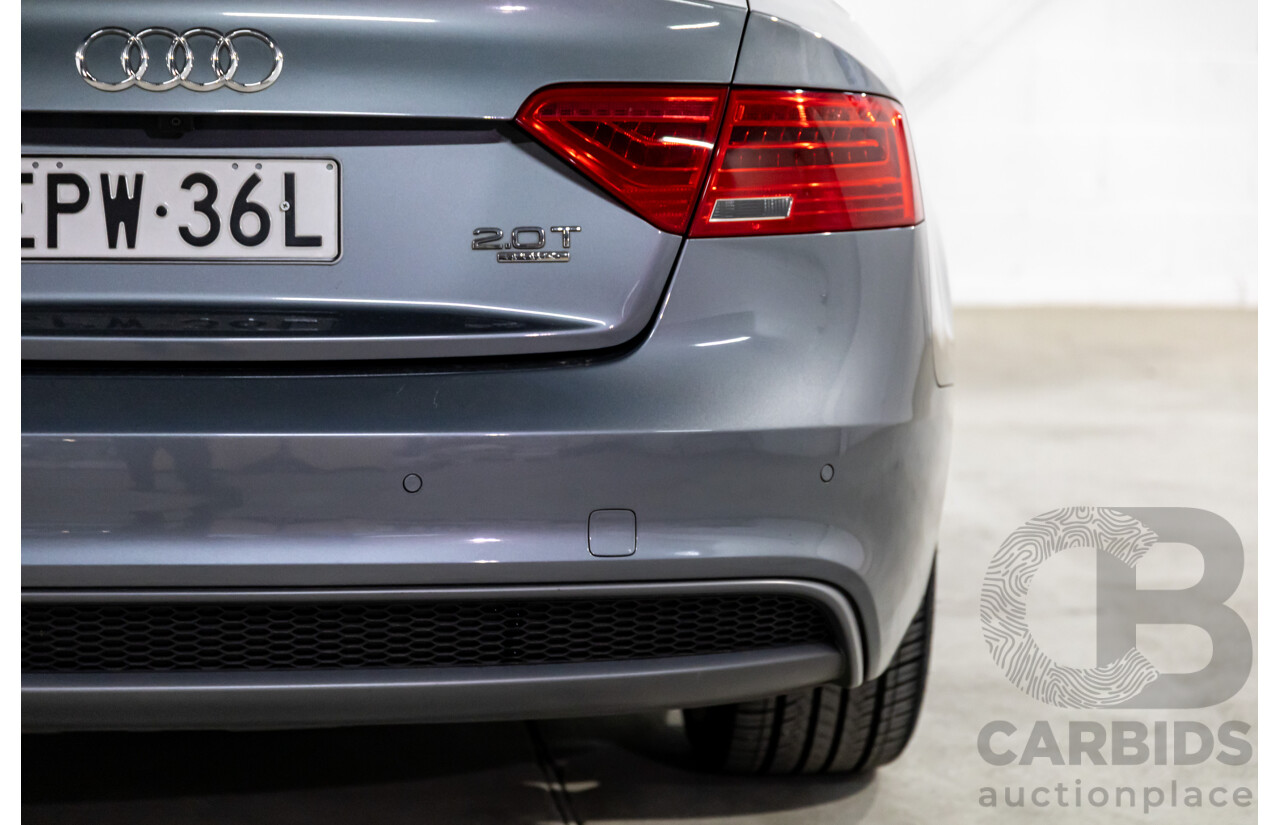 3/2014 Audi A5 2.0 TFSI Quattro S-Line 8T MY14 2d Coupe Monsoon Grey Metallic Turbo 2.0L