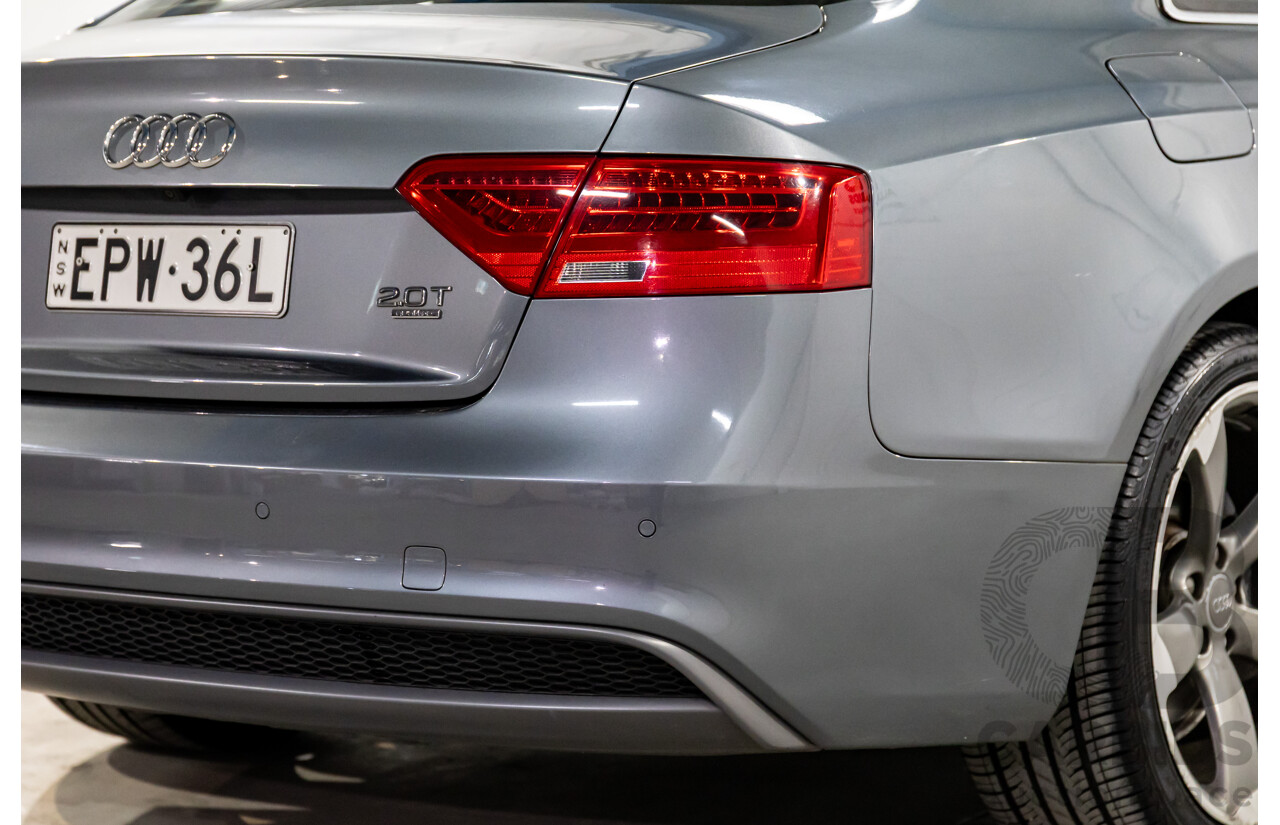 3/2014 Audi A5 2.0 TFSI Quattro S-Line 8T MY14 2d Coupe Monsoon Grey Metallic Turbo 2.0L