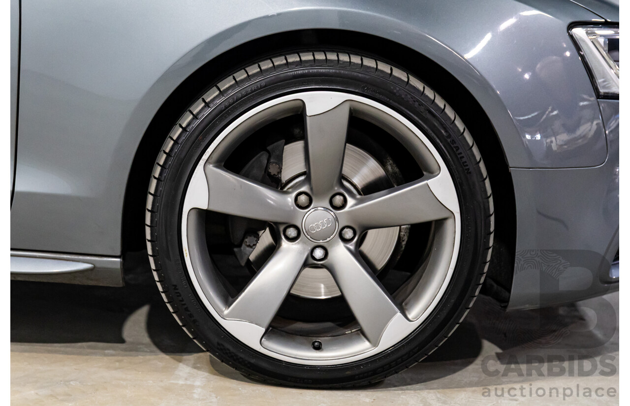 3/2014 Audi A5 2.0 TFSI Quattro S-Line 8T MY14 2d Coupe Monsoon Grey Metallic Turbo 2.0L
