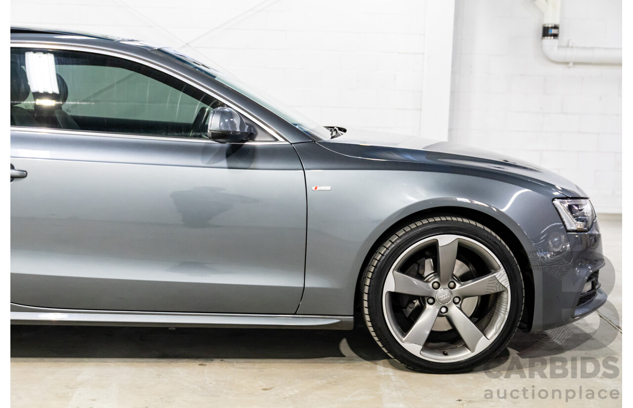 3/2014 Audi A5 2.0 TFSI Quattro S-Line 8T MY14 2d Coupe Monsoon Grey Metallic Turbo 2.0L