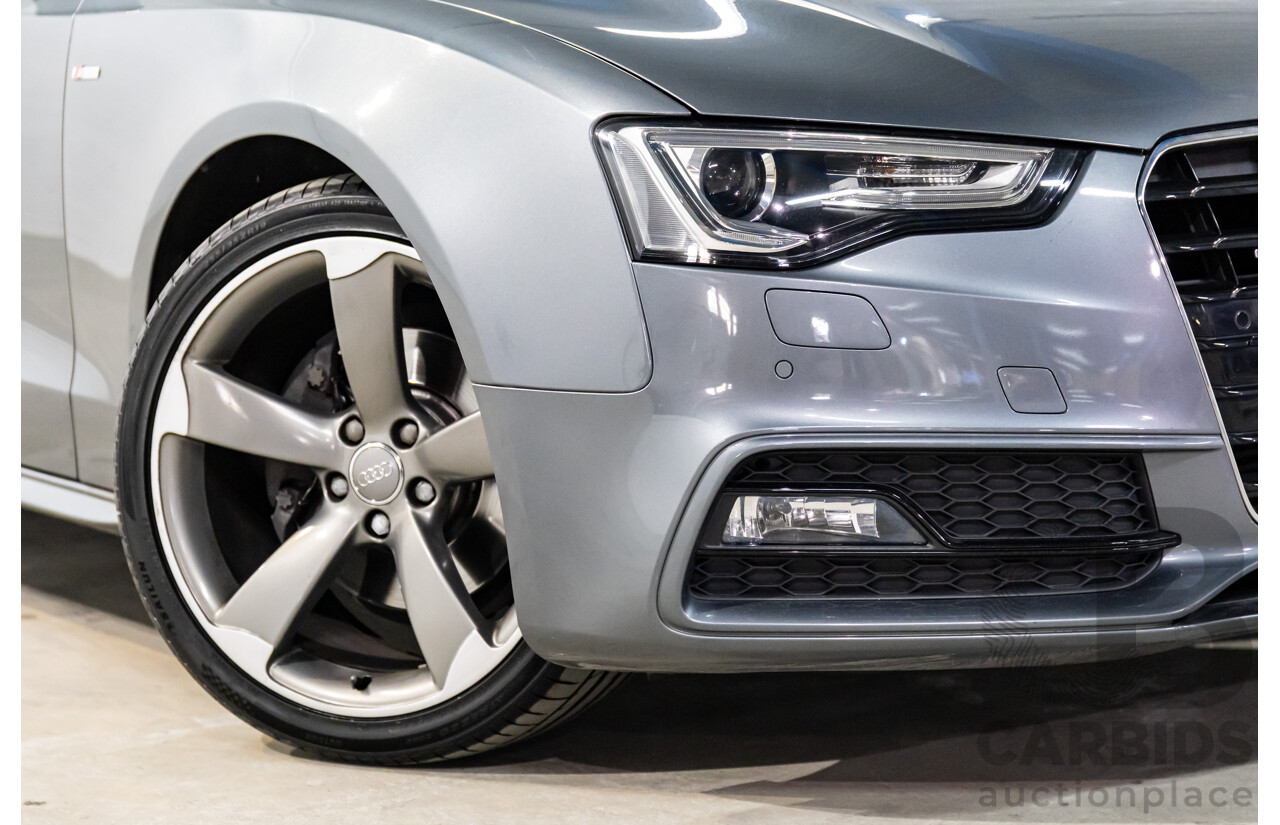 3/2014 Audi A5 2.0 TFSI Quattro S-Line 8T MY14 2d Coupe Monsoon Grey Metallic Turbo 2.0L