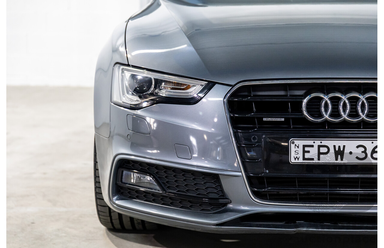 3/2014 Audi A5 2.0 TFSI Quattro S-Line 8T MY14 2d Coupe Monsoon Grey Metallic Turbo 2.0L