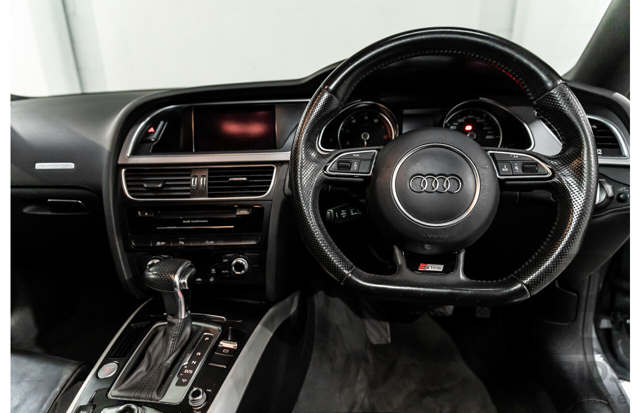 3/2014 Audi A5 2.0 TFSI Quattro S-Line 8T MY14 2d Coupe Monsoon Grey Metallic Turbo 2.0L