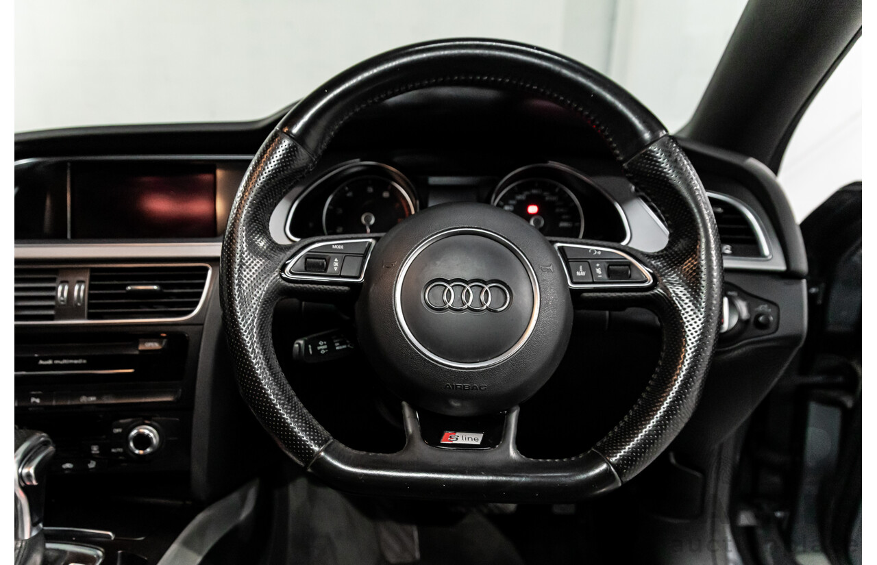 3/2014 Audi A5 2.0 TFSI Quattro S-Line 8T MY14 2d Coupe Monsoon Grey Metallic Turbo 2.0L