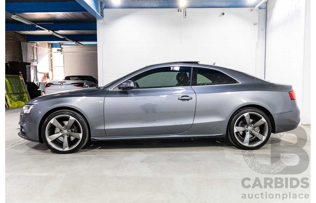 3/2014 Audi A5 2.0 TFSI Quattro S-Line 8T MY14 2d Coupe Monsoon Grey Metallic Turbo 2.0L