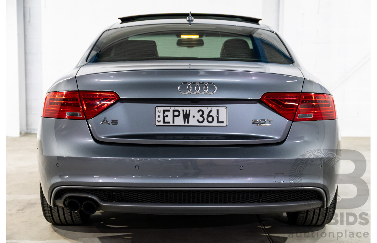 3/2014 Audi A5 2.0 TFSI Quattro S-Line 8T MY14 2d Coupe Monsoon Grey Metallic Turbo 2.0L