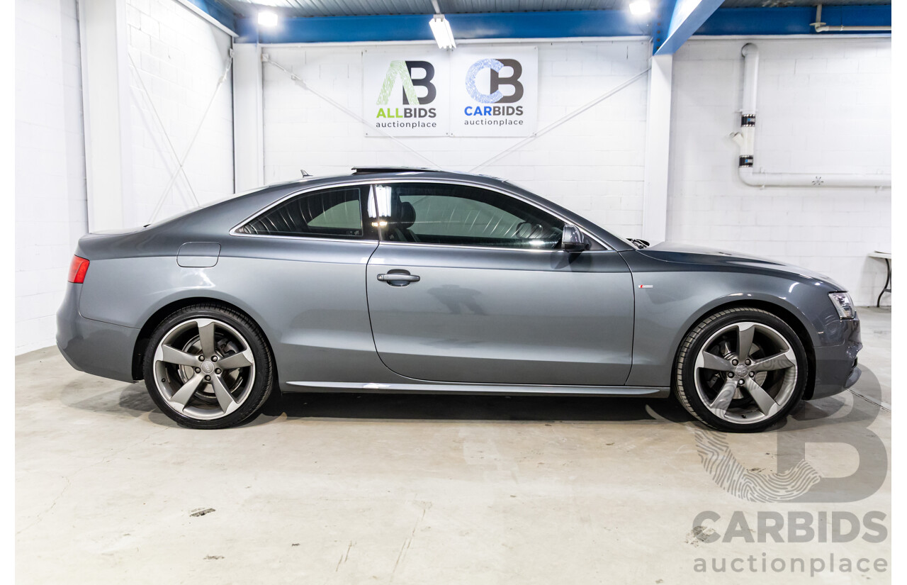 3/2014 Audi A5 2.0 TFSI Quattro S-Line 8T MY14 2d Coupe Monsoon Grey Metallic Turbo 2.0L