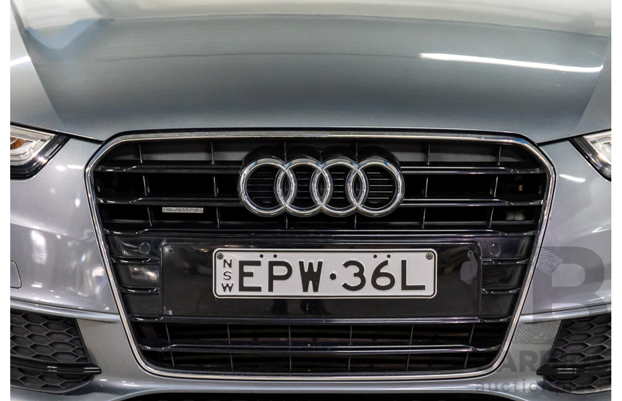 3/2014 Audi A5 2.0 TFSI Quattro S-Line 8T MY14 2d Coupe Monsoon Grey Metallic Turbo 2.0L