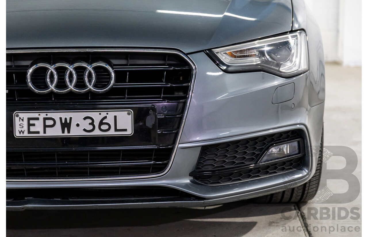 3/2014 Audi A5 2.0 TFSI Quattro S-Line 8T MY14 2d Coupe Monsoon Grey Metallic Turbo 2.0L