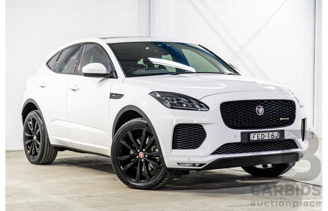 07/2018 Jaguar E-Pace D240 R-Dynamic HSE (AWD 177kW) X540 MY19 4d Wagon Fuji White Turbo Diesel 2.0L