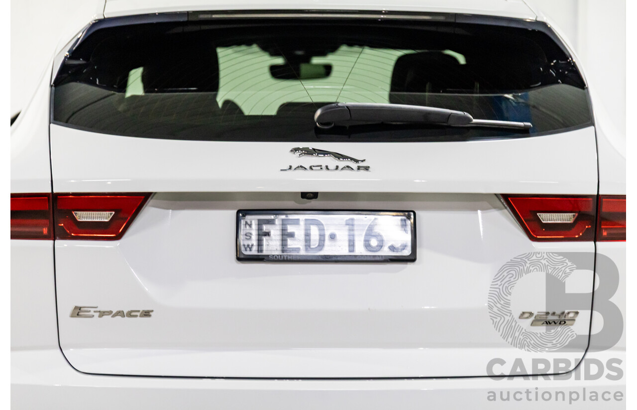 07/2018 Jaguar E-Pace D240 R-Dynamic HSE (AWD 177kW) X540 MY19 4d Wagon Fuji White Turbo Diesel 2.0L