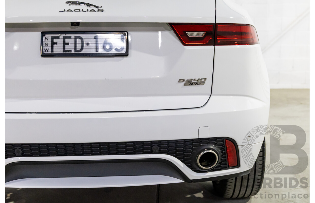 07/2018 Jaguar E-Pace D240 R-Dynamic HSE (AWD 177kW) X540 MY19 4d Wagon Fuji White Turbo Diesel 2.0L