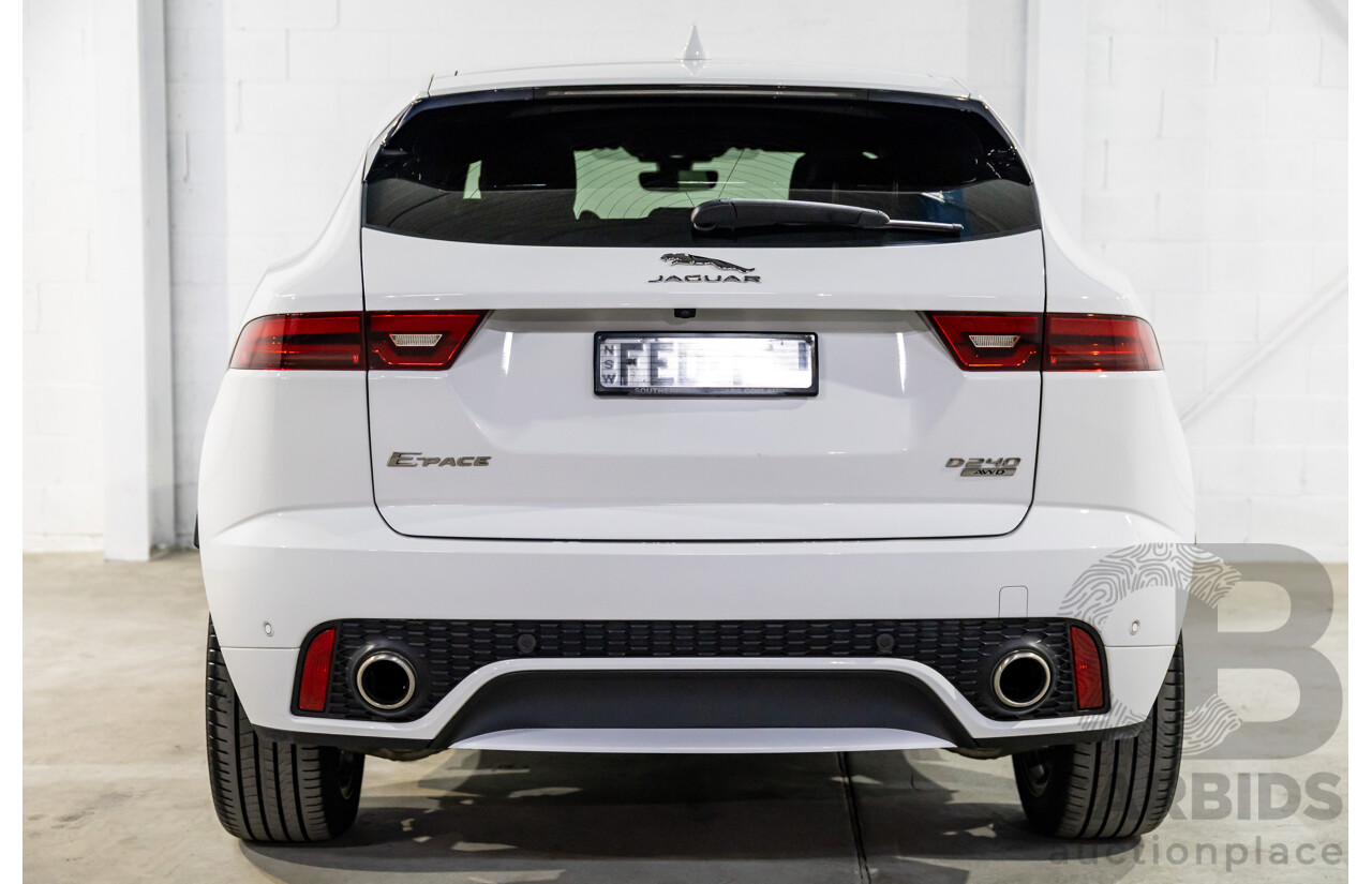 07/2018 Jaguar E-Pace D240 R-Dynamic HSE (AWD 177kW) X540 MY19 4d Wagon Fuji White Turbo Diesel 2.0L