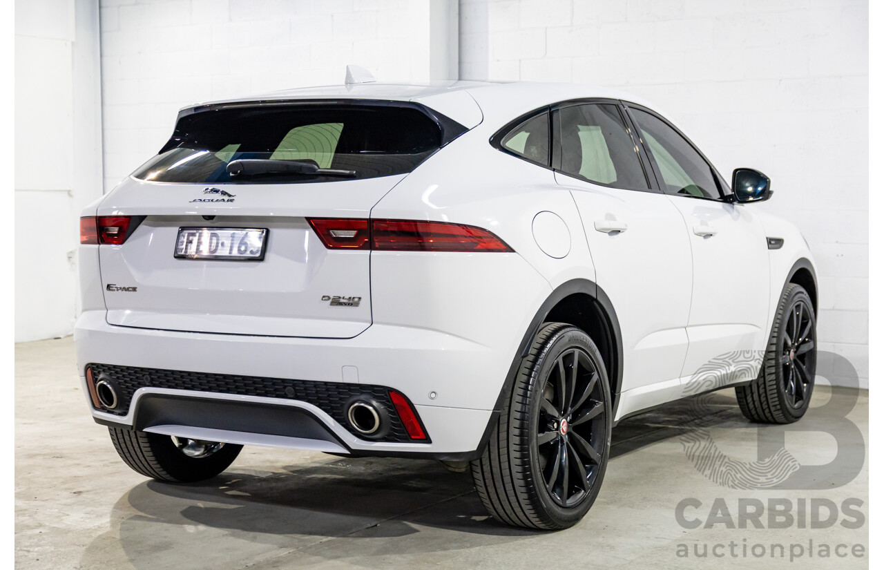 07/2018 Jaguar E-Pace D240 R-Dynamic HSE (AWD 177kW) X540 MY19 4d Wagon Fuji White Turbo Diesel 2.0L