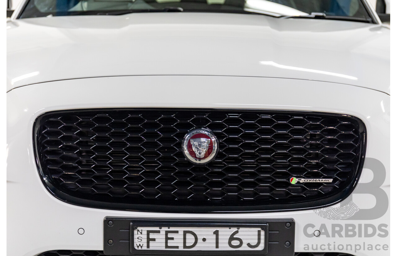 07/2018 Jaguar E-Pace D240 R-Dynamic HSE (AWD 177kW) X540 MY19 4d Wagon Fuji White Turbo Diesel 2.0L