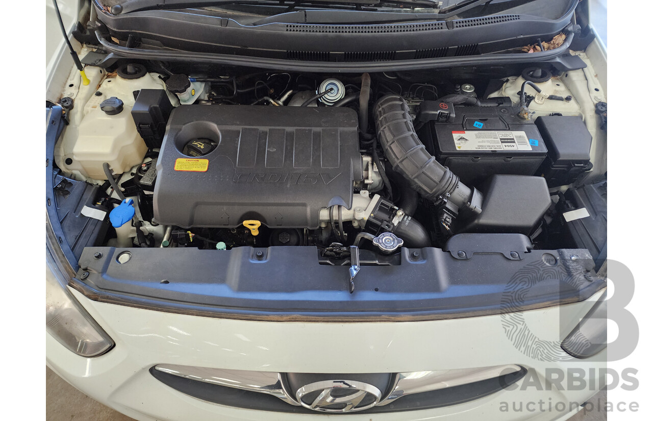 3/2012 Hyundai Accent Active CRDi RB 5d Hatchback White 1.6L