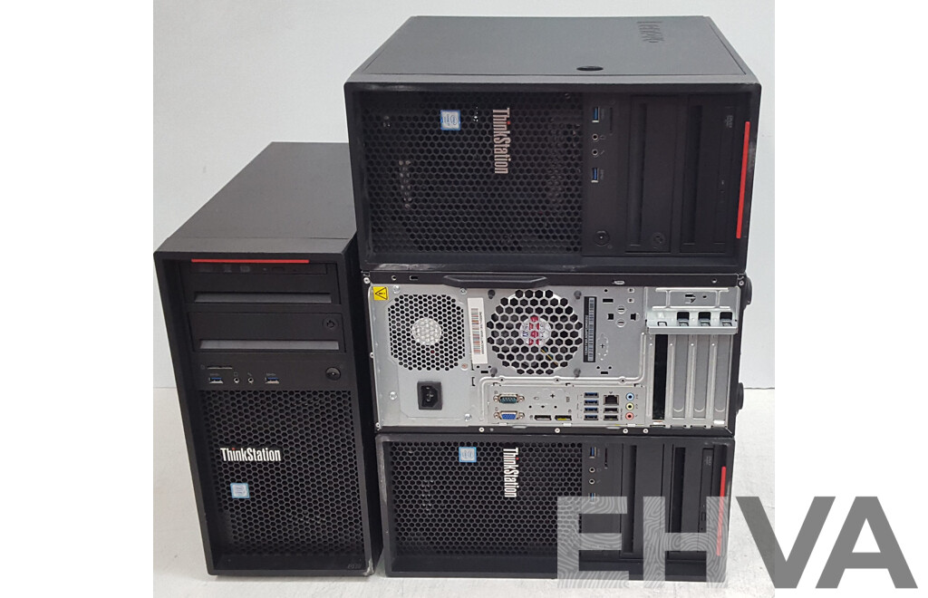 Lenovo ThinkStation P310 Intel Core i7 (6700) 3.40GHz-4.00GHz 4-Core CPU Desktop Computer - Lot of Four