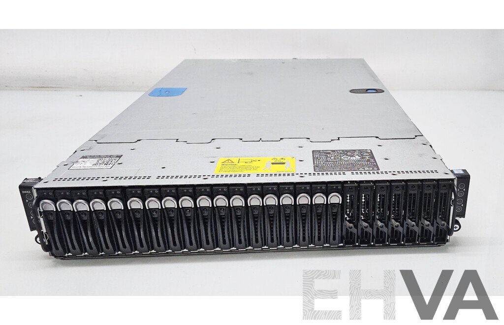 Dell EMC PowerEdge R6220 24-Bay Multi-Nodes Server W/ 3x Dell XC6320-6 Dual Intel Xeon (E5-2630 V3) 2.40GHz-3.20GHz 4-Core CPU Nodes W/ 64GB DDR4