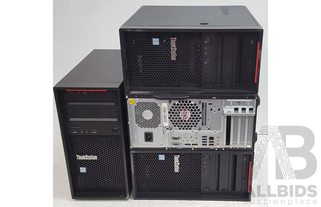 Lenovo ThinkStation P310 Intel Core i7 (6700) 3.40GHz-4.00GHz 4-Core CPU Desktop Computer - Lot of Four