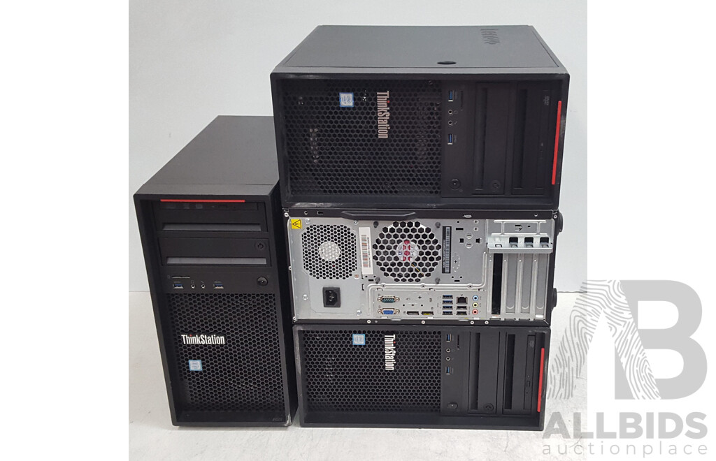 Lenovo ThinkStation P310 Intel Core i7 (6700) 3.40GHz-4.00GHz 4-Core CPU Desktop Computer - Lot of Four