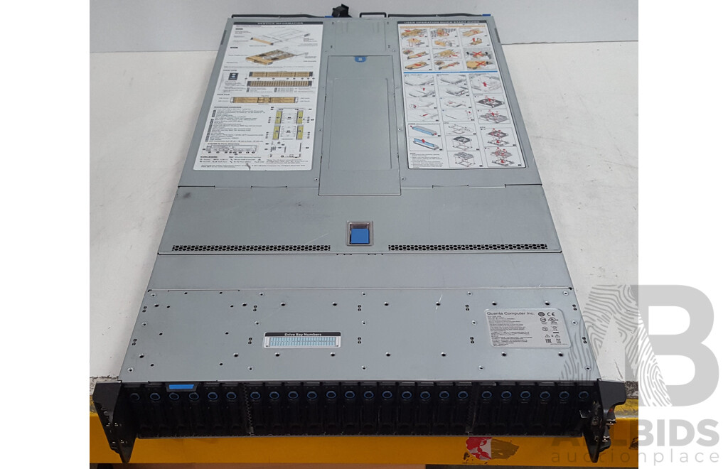 Quanta T42S-2U Multi-Node Server w/ 4 x Dual Intel Xeon SILVER (4114) 2.20GHz-3.00GHz 10-Core CPU 64GB DDR4 Nodes