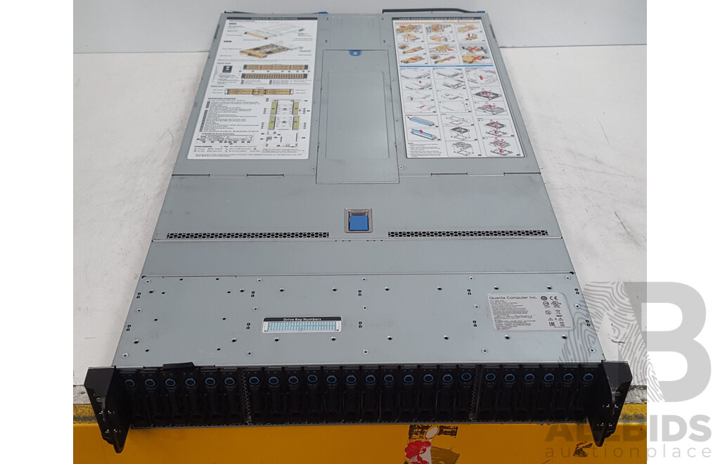 Quanta T42S-2U Multi-Node Server w/ 4 x Dual Intel Xeon SILVER (4114) 2.20GHz-3.00GHz 10-Core CPU 64GB DDR4 Nodes