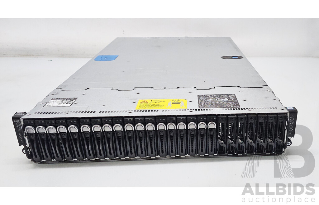 Dell EMC PowerEdge R6220 24-Bay Multi-Nodes Server W/ 3x Dell XC6320-6 Dual Intel Xeon (E5-2630 V3) 2.40GHz-3.20GHz 4-Core CPU Nodes W/ 64GB DDR4