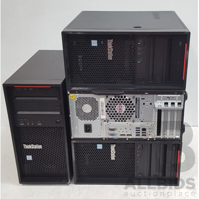 Lenovo ThinkStation P310 Intel Core i7 (6700) 3.40GHz-4.00GHz 4-Core CPU Desktop Computer - Lot of Four