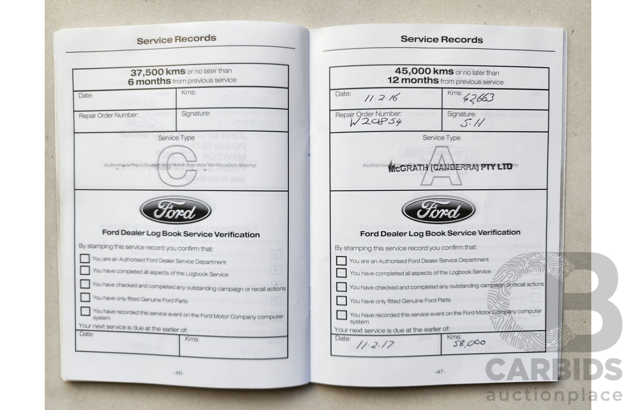 7/2014 Ford Mondeo Zetec MC 5d Hatchback White 2.0L