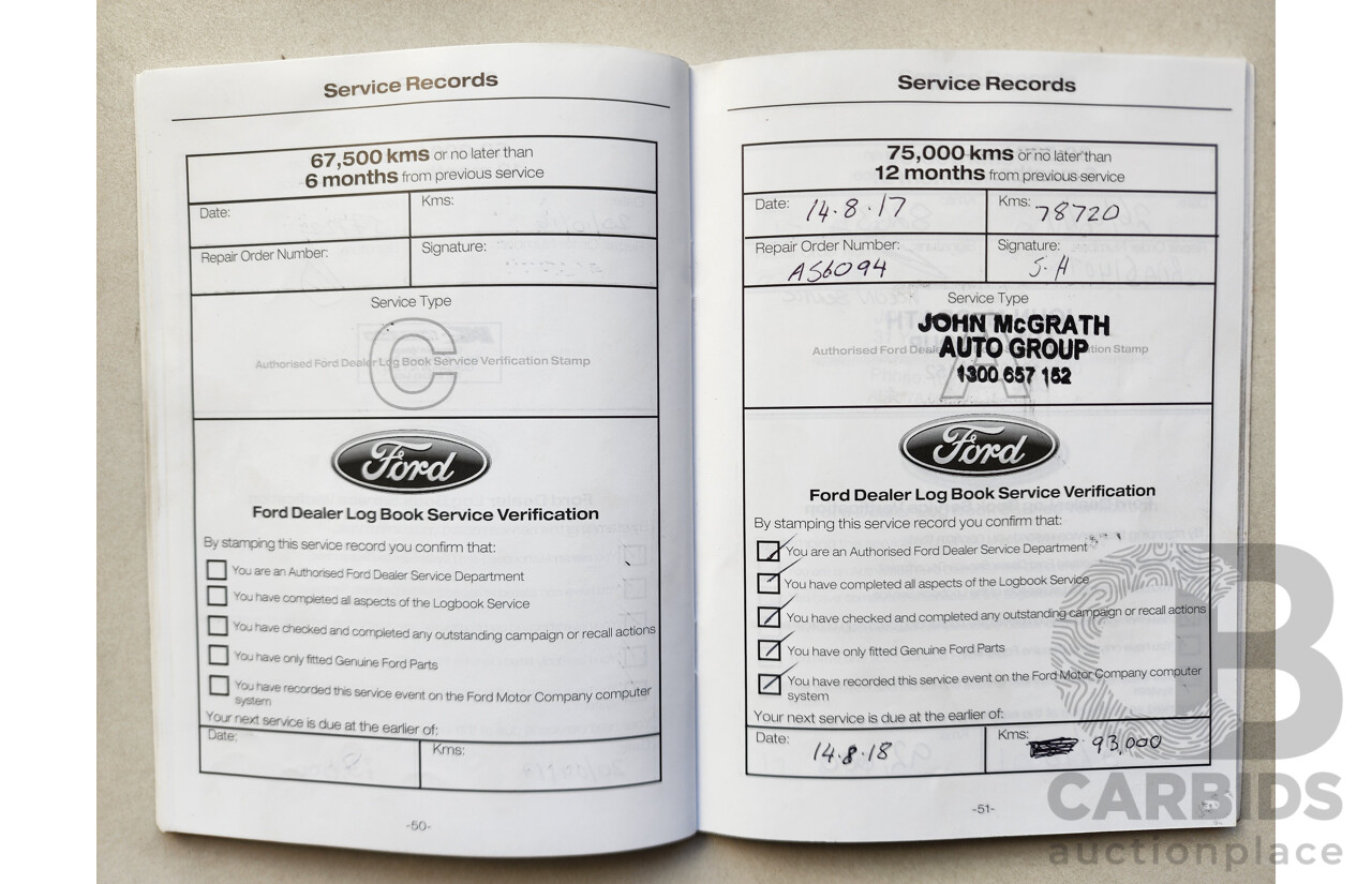 7/2014 Ford Mondeo Zetec MC 5d Hatchback White 2.0L