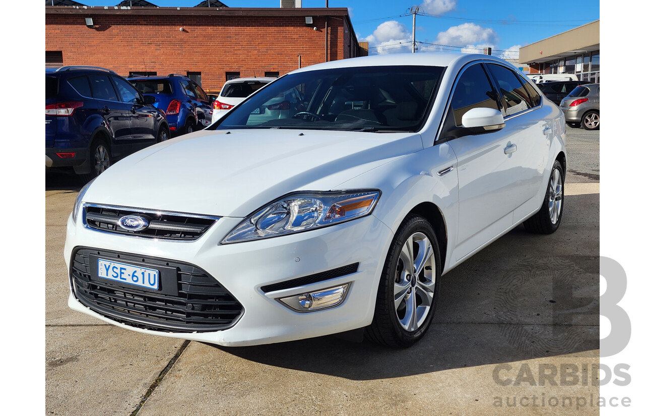 7/2014 Ford Mondeo Zetec MC 5d Hatchback White 2.0L
