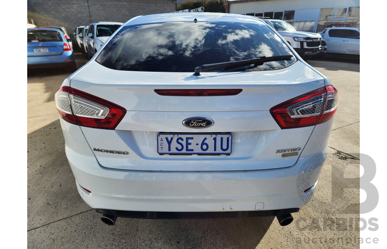 7/2014 Ford Mondeo Zetec MC 5d Hatchback White 2.0L
