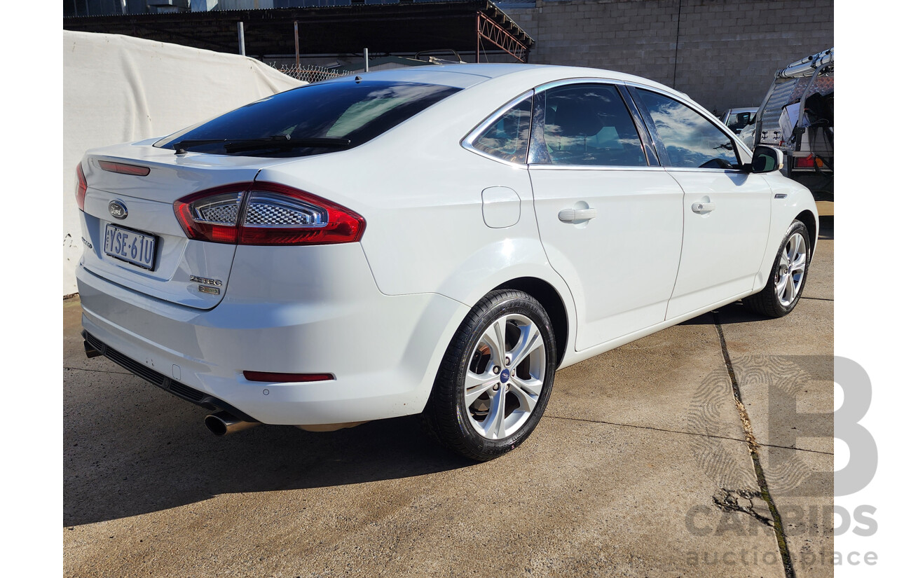 7/2014 Ford Mondeo Zetec MC 5d Hatchback White 2.0L