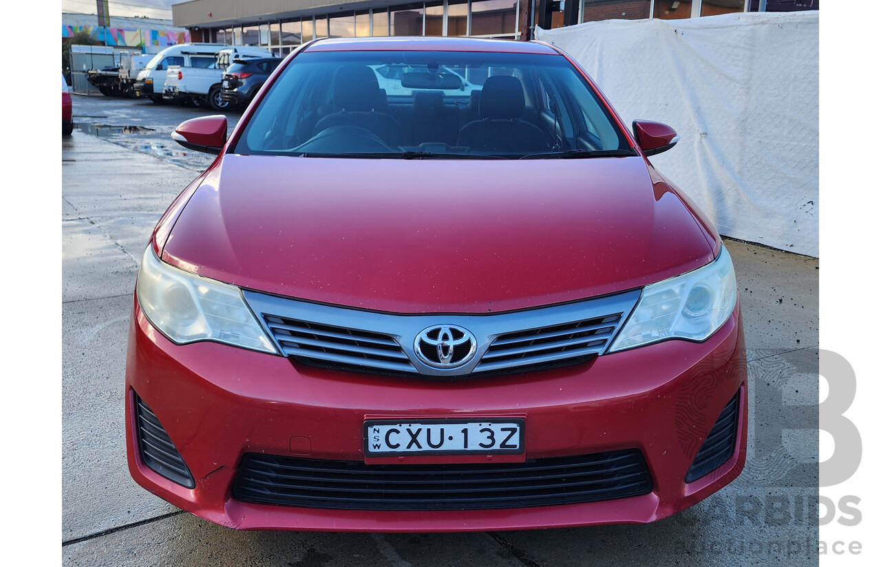7/2012 Toyota Camry Altise ASV50R 4d Sedan Red 2.5L