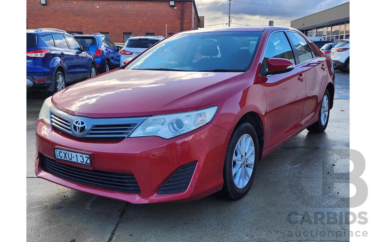 7/2012 Toyota Camry Altise ASV50R 4d Sedan Red 2.5L