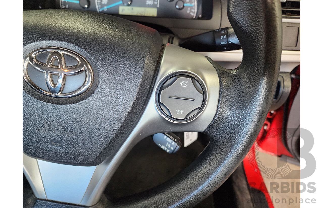 7/2012 Toyota Camry Altise ASV50R 4d Sedan Red 2.5L
