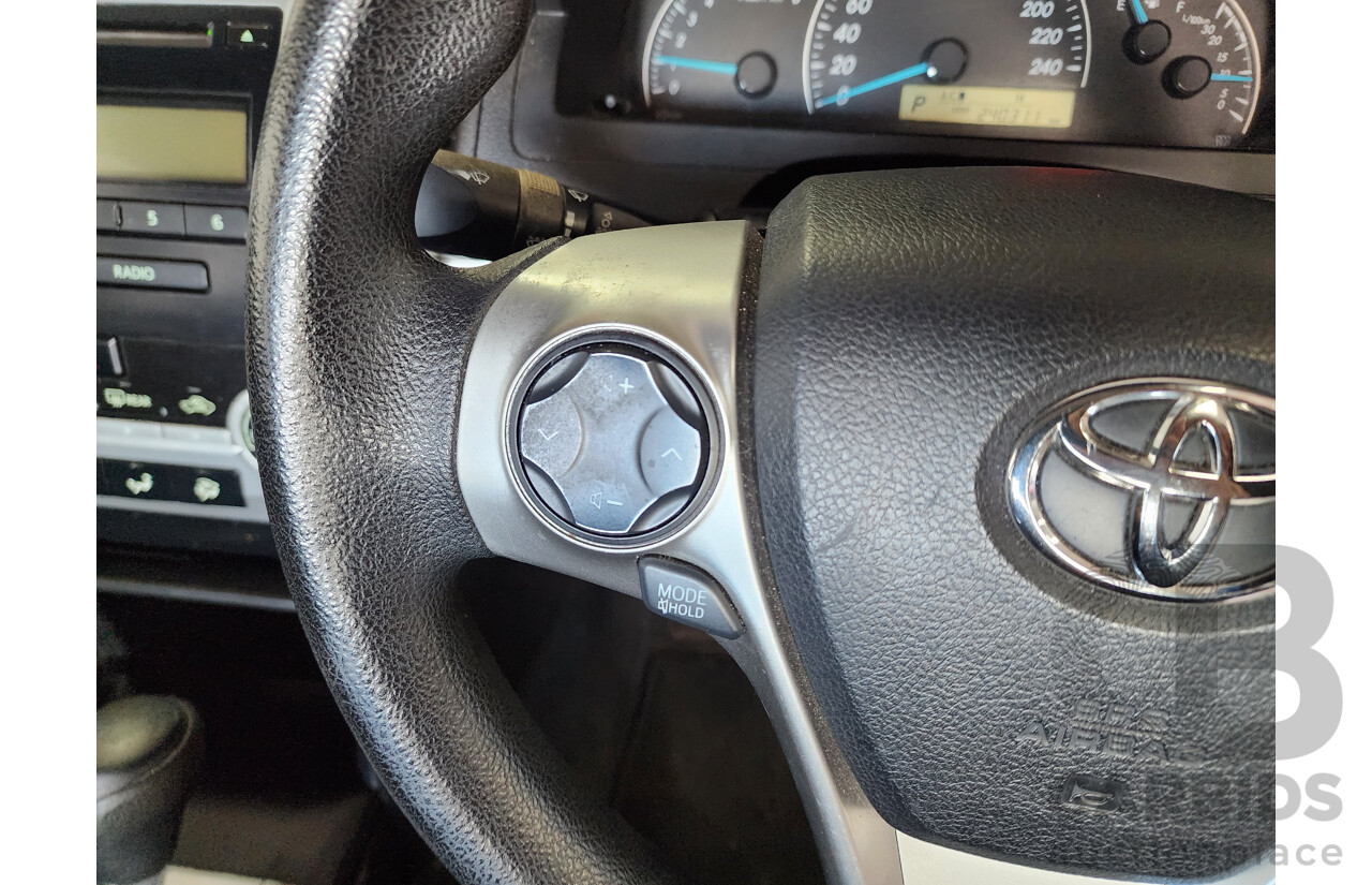 7/2012 Toyota Camry Altise ASV50R 4d Sedan Red 2.5L