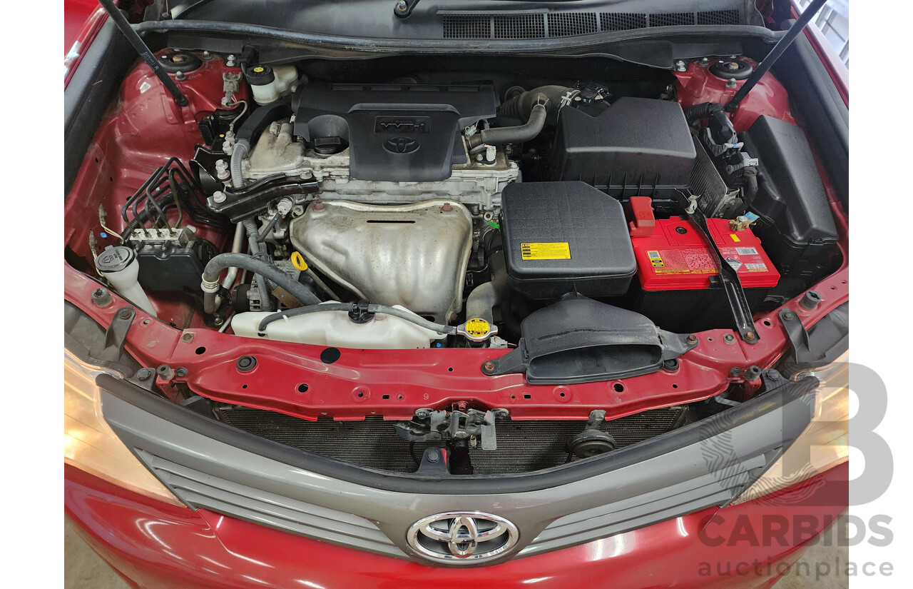 7/2012 Toyota Camry Altise ASV50R 4d Sedan Red 2.5L