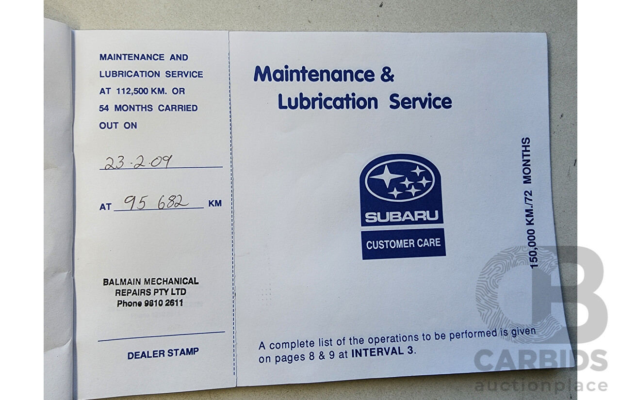 6/1997 Subaru Impreza GX  5d Hatchback Silver 2.0L