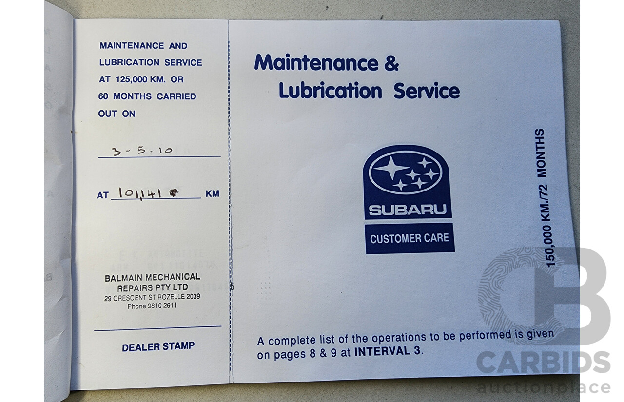 6/1997 Subaru Impreza GX  5d Hatchback Silver 2.0L