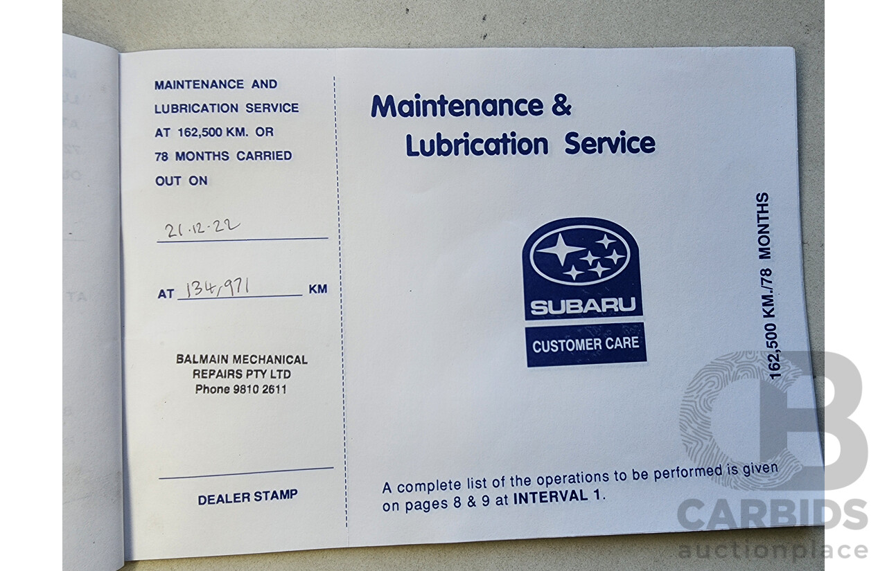 6/1997 Subaru Impreza GX  5d Hatchback Silver 2.0L