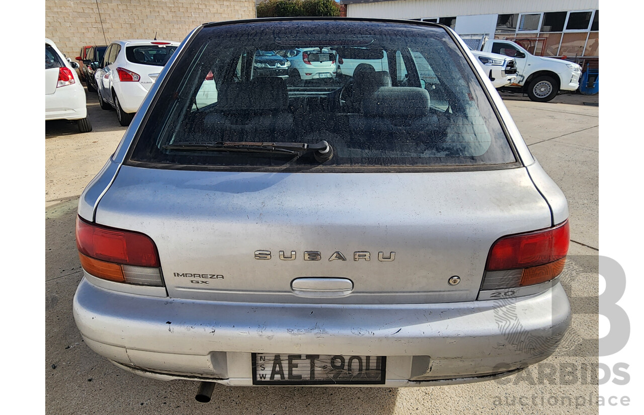 6/1997 Subaru Impreza GX  5d Hatchback Silver 2.0L
