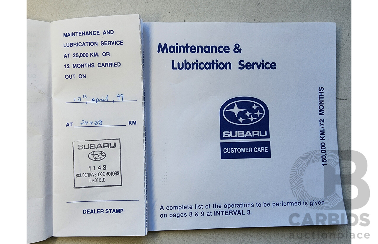 6/1997 Subaru Impreza GX  5d Hatchback Silver 2.0L