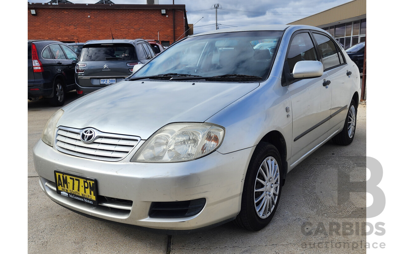 10/2006 Toyota Corolla Ascent ZZE122R MY06 UPGRADE 4d Sedan Silver 1.8L