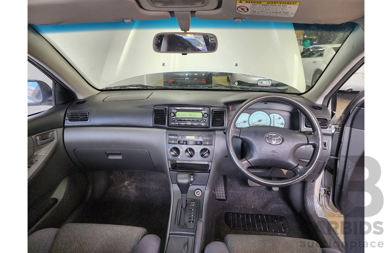 10/2006 Toyota Corolla Ascent ZZE122R MY06 UPGRADE 4d Sedan Silver 1.8L