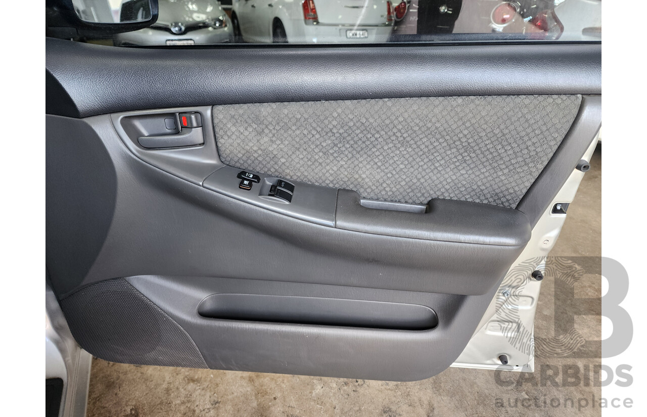 10/2006 Toyota Corolla Ascent ZZE122R MY06 UPGRADE 4d Sedan Silver 1.8L
